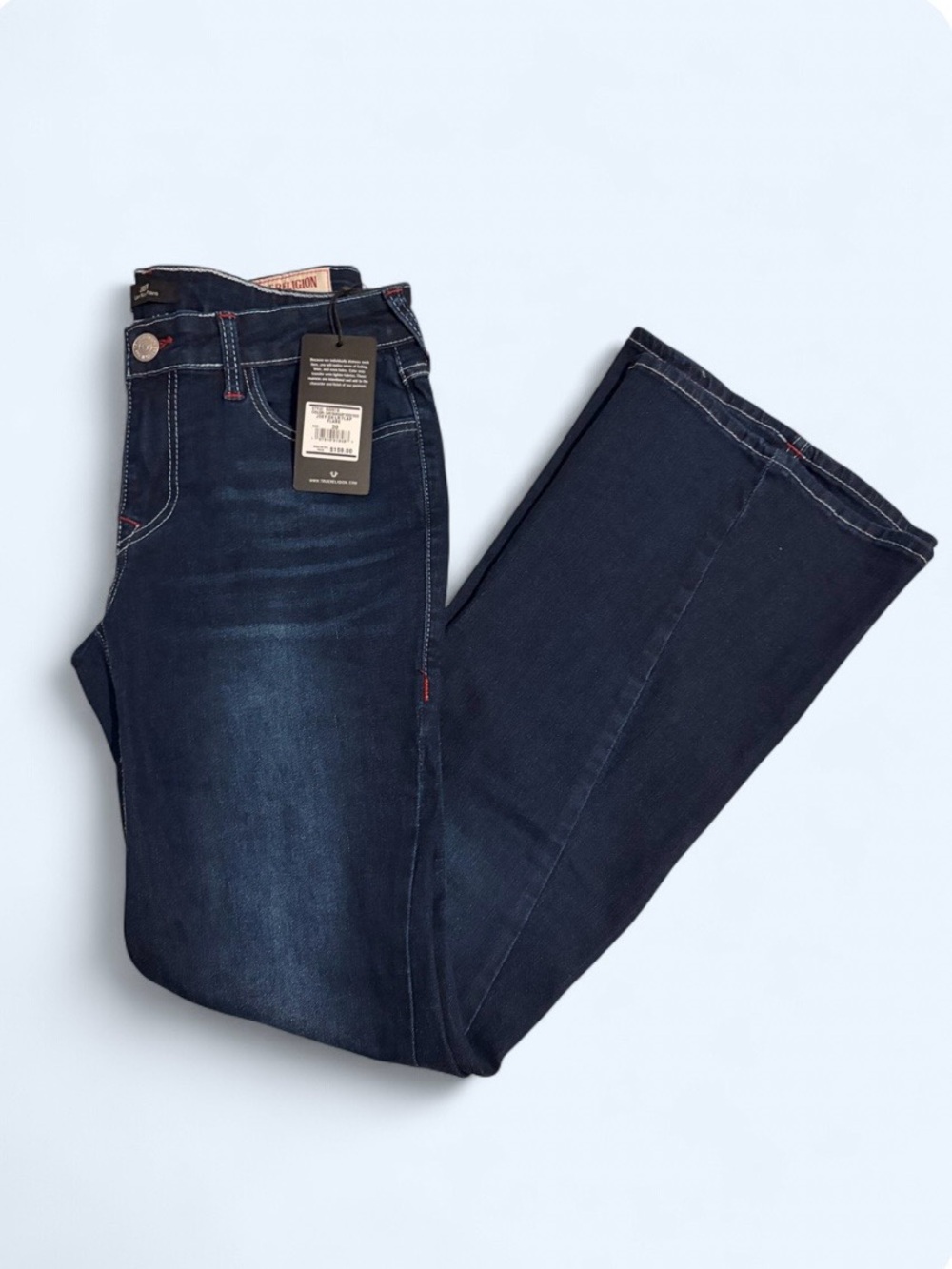 True Religion Men’s Bootcut Jeans in Dark Indigo